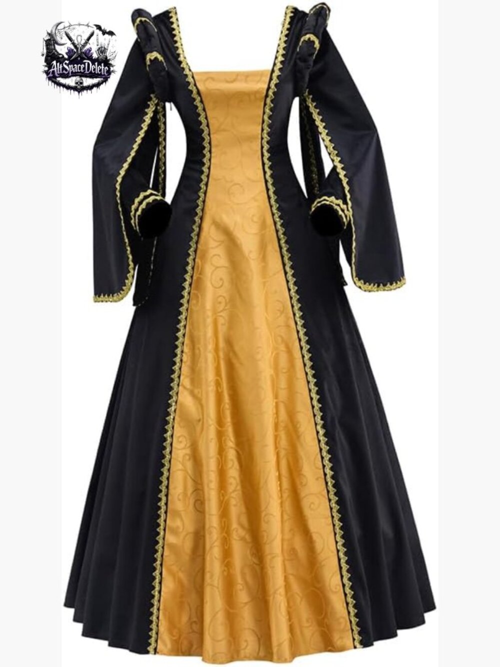 Renaissance Tudor Queen Elizabeth Cosplay Dress Baroque Ball Gown
